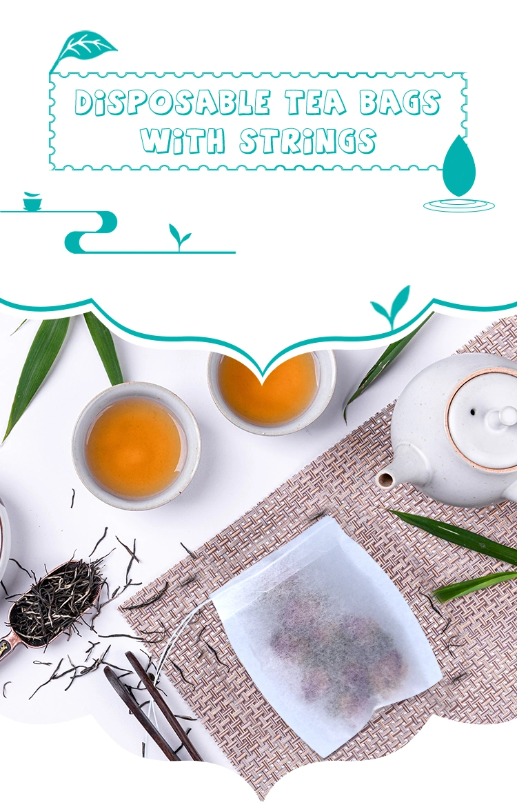 Creative Mug Shape Filter Paper Tea Bags, with Thread Strings, Disposable Empty Packing Pouches