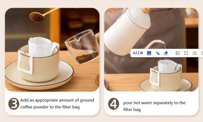 Disposable Food Grade Filter Heat Seal Filter Paper for Coffee Tea Paper Filter Bag