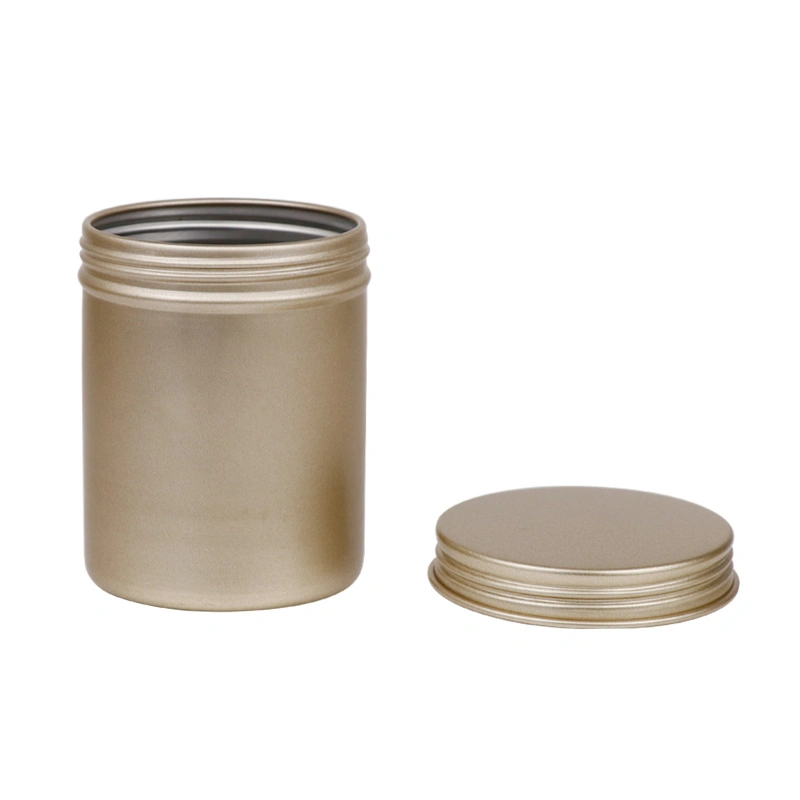 Manufacturers Custom Aluminum Canister Tea Packaging Empty Metal Canister Food Package