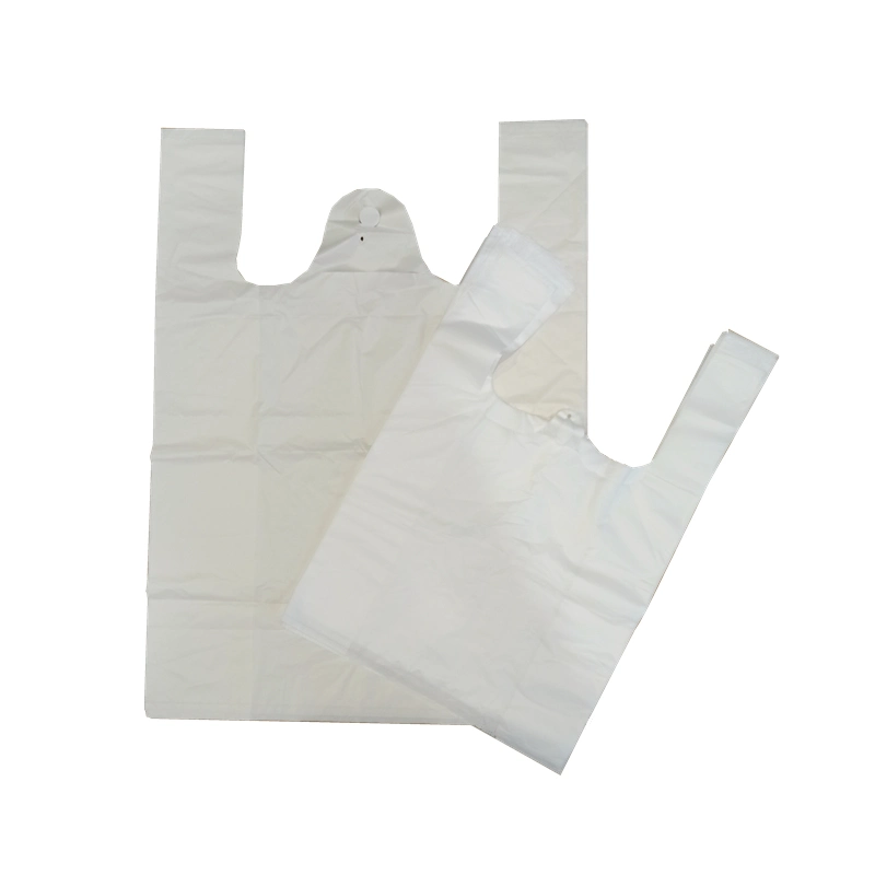 Fully Degradable Compostable Plastic Bag Shopping Vest Bag