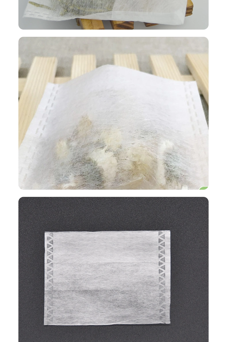 75 X 80mm PLA Biodegraded Corn Fiber Filter Bags Fold Close