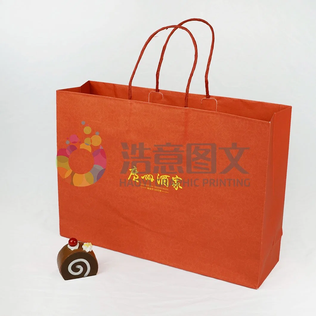 China Wholesale Kraft Paper Bag Milk Tea Beverage Handbag Packaging