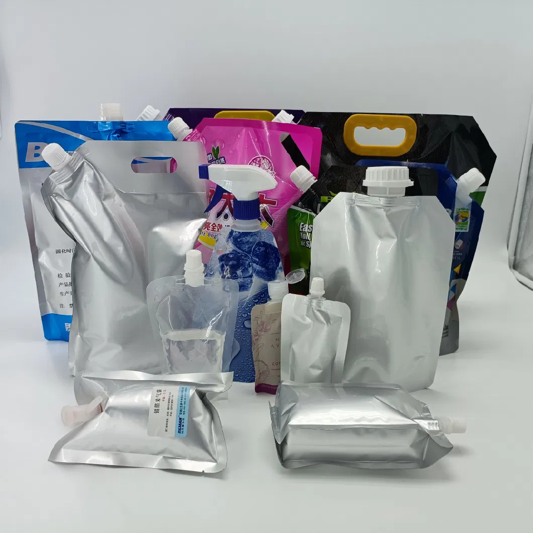 China Plastic Stand up Spout Pouch Bag for Liquid Soap and Shampoo Degradable Bag Stand up Pouch Plastic Packing Spout Pouch