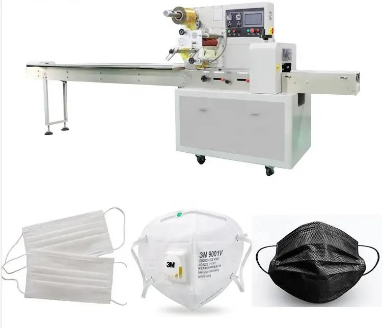 Sac Full Automatic Ice-Cream Soap Bread Mask Biscuit Flow Packing Machines Plastic Bags