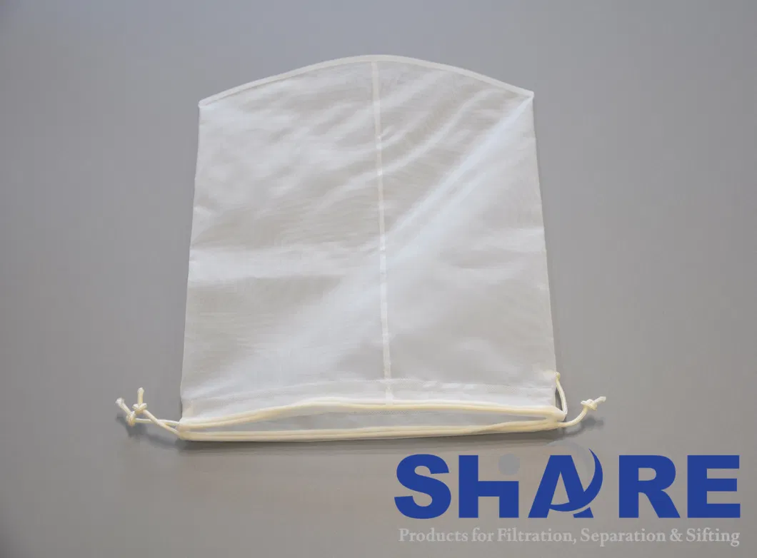 Drawstring Polyester Monofilament Filter Bag for Retaining Carbon and Zeolite, 250 Micron, 12&quot; X 18&quot;