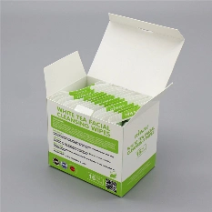 Individually Packaged White Tea Facial Cleansing Wet Wipes