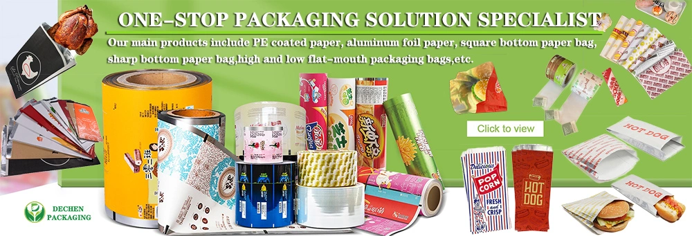 Wax Lined Papers Customizable Bread Paper Kraft Aluminium Bag