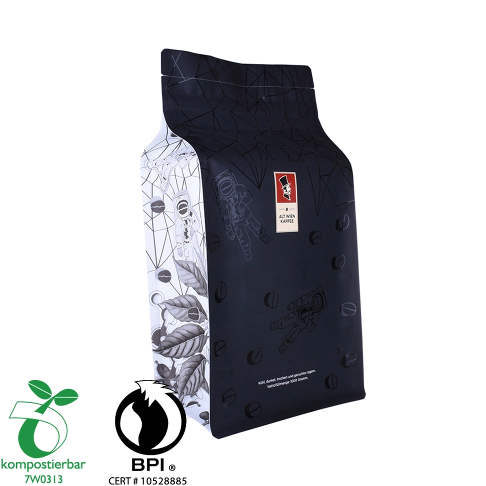 Box Bottom Paper Bag Tea &amp; Coffee Pack with Zipper