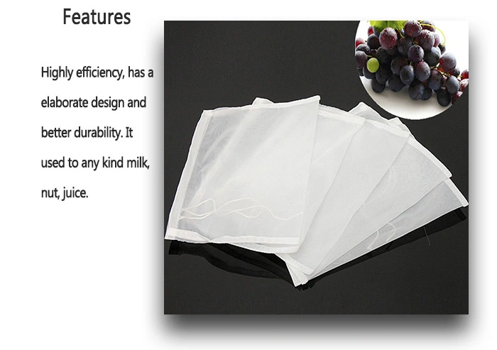 Food Grade Fine Mesh Nut Milk Nylon Mesh Bag Rosin Press Filter Bag Coffee Filter Bag
