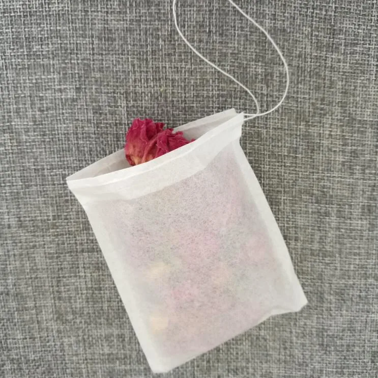 10*12cm Biodegradable Tea Bag Packaging Drawstring Filter Empty Tea Bag