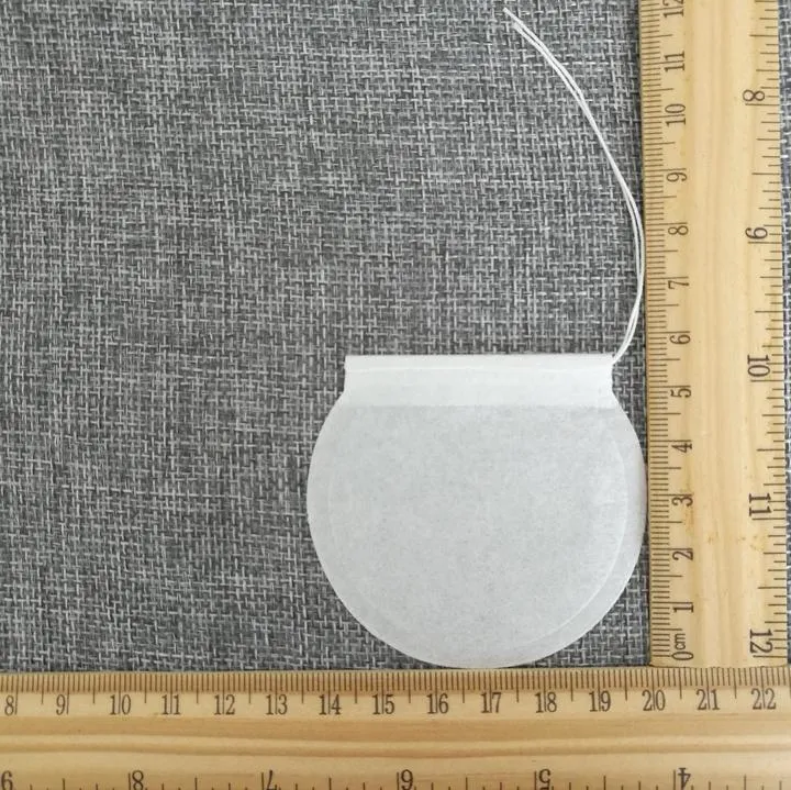 Dia 6cm Biodegradable Eco-Friendly Round Filter Paper Empty Tea Bag for Packaging