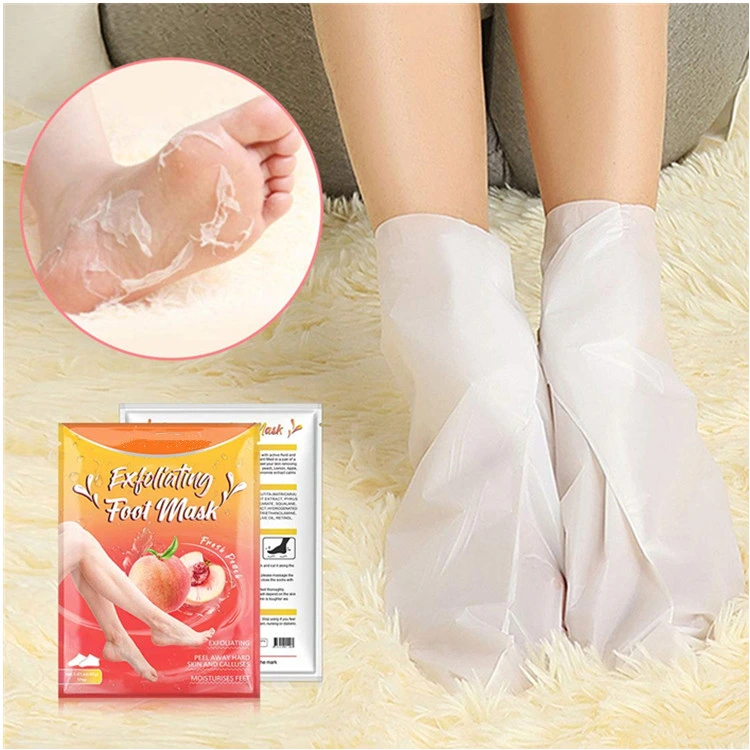 Factory Custom Foot Peel Mask 5 Pack for Cracked Heels, Dead Skin &amp; Calluses