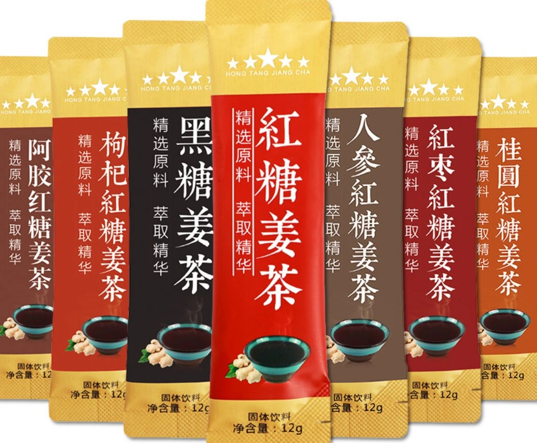 Customized Natural Chinese Herbal Black Brown Sugar Ginger Womb Fertility Tea for Relieve Period Pain