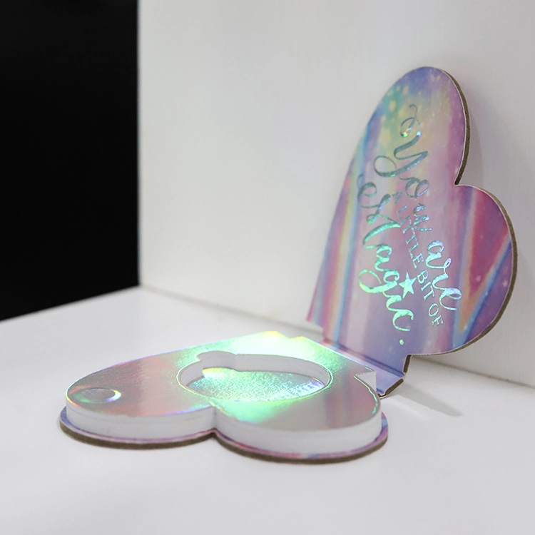 Manufacturer Design Heart Shape Single Pan Empty Magnetic Eyeshadow Palette Packaging