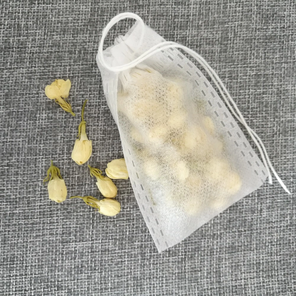 5*7cm Drawstring Non-Woven Empty Bag for Loose Tea