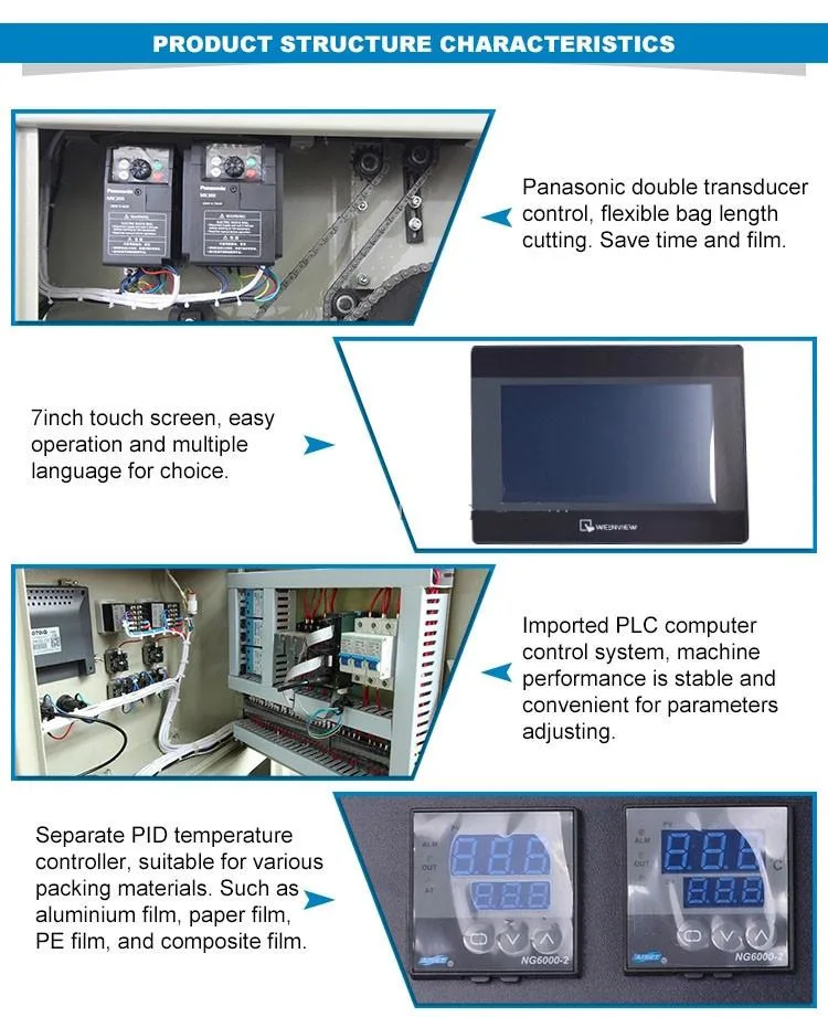 Sac Full Automatic Ice-Cream Soap Bread Mask Biscuit Flow Packing Machines Plastic Bags