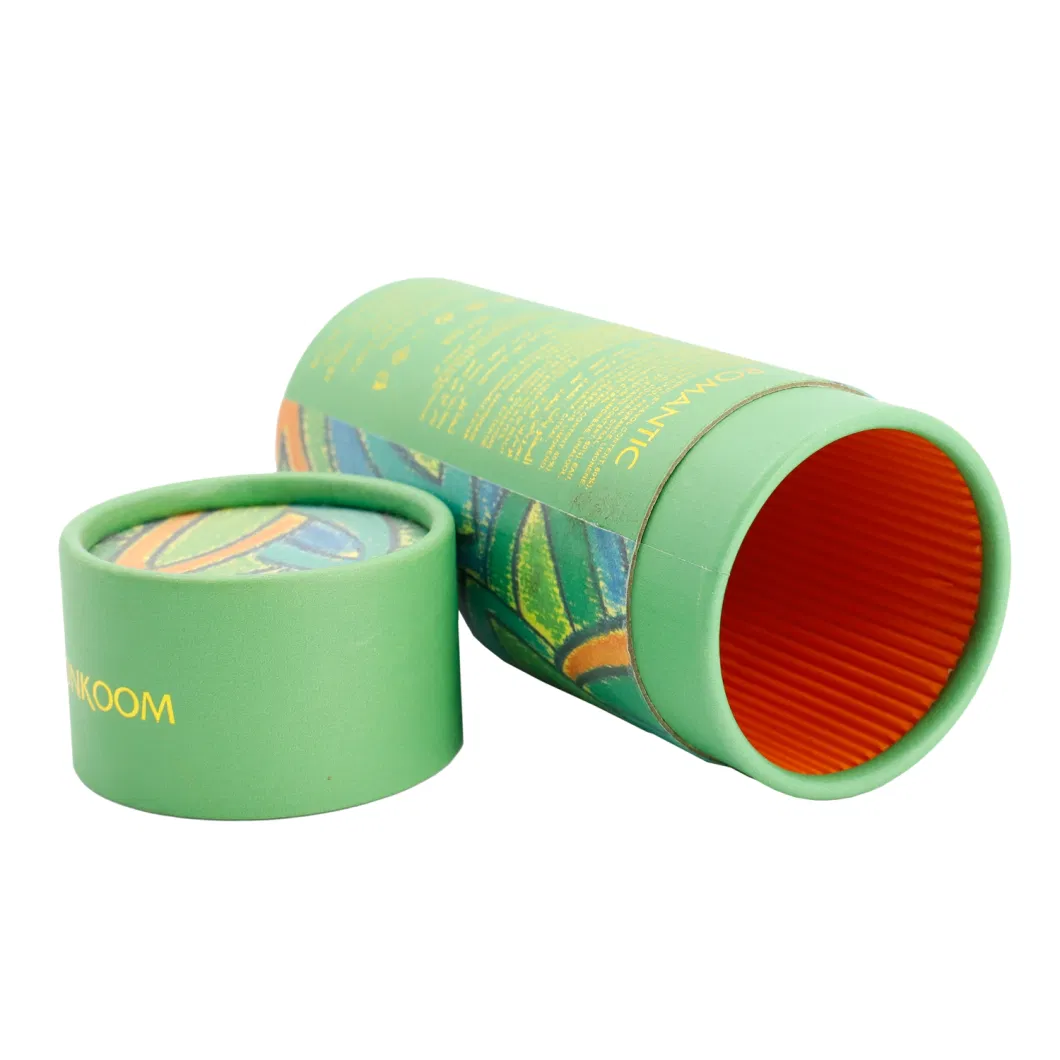 Biodegradable Food Grade Cylinder Box Tea Paper Tube Packaging Food Cylinder Package