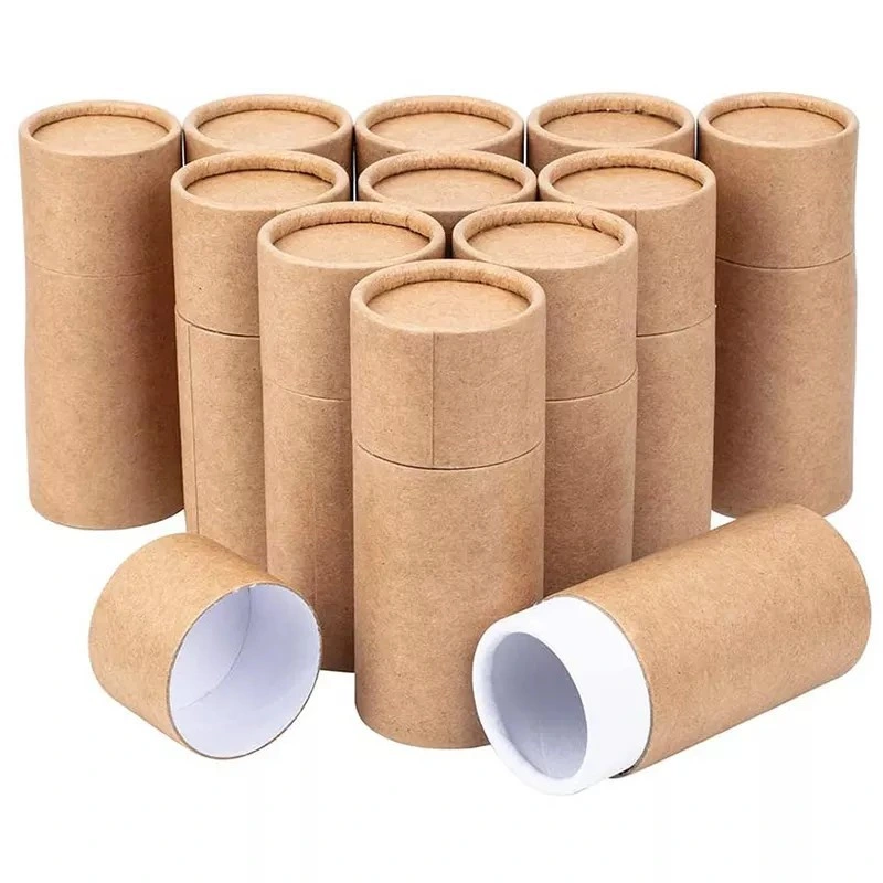 Cute Fancy Art Paper Round Tube Cylindrical Corrugated Paper Tea Coffee Paper Jar