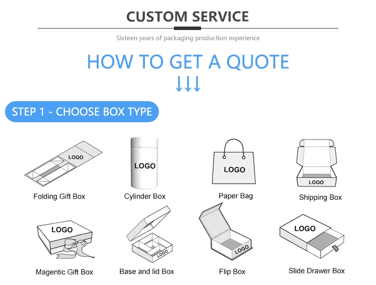 Custom Logo Print Match Drawer Box Tea Package with 2 Pieces (sleeve and base)