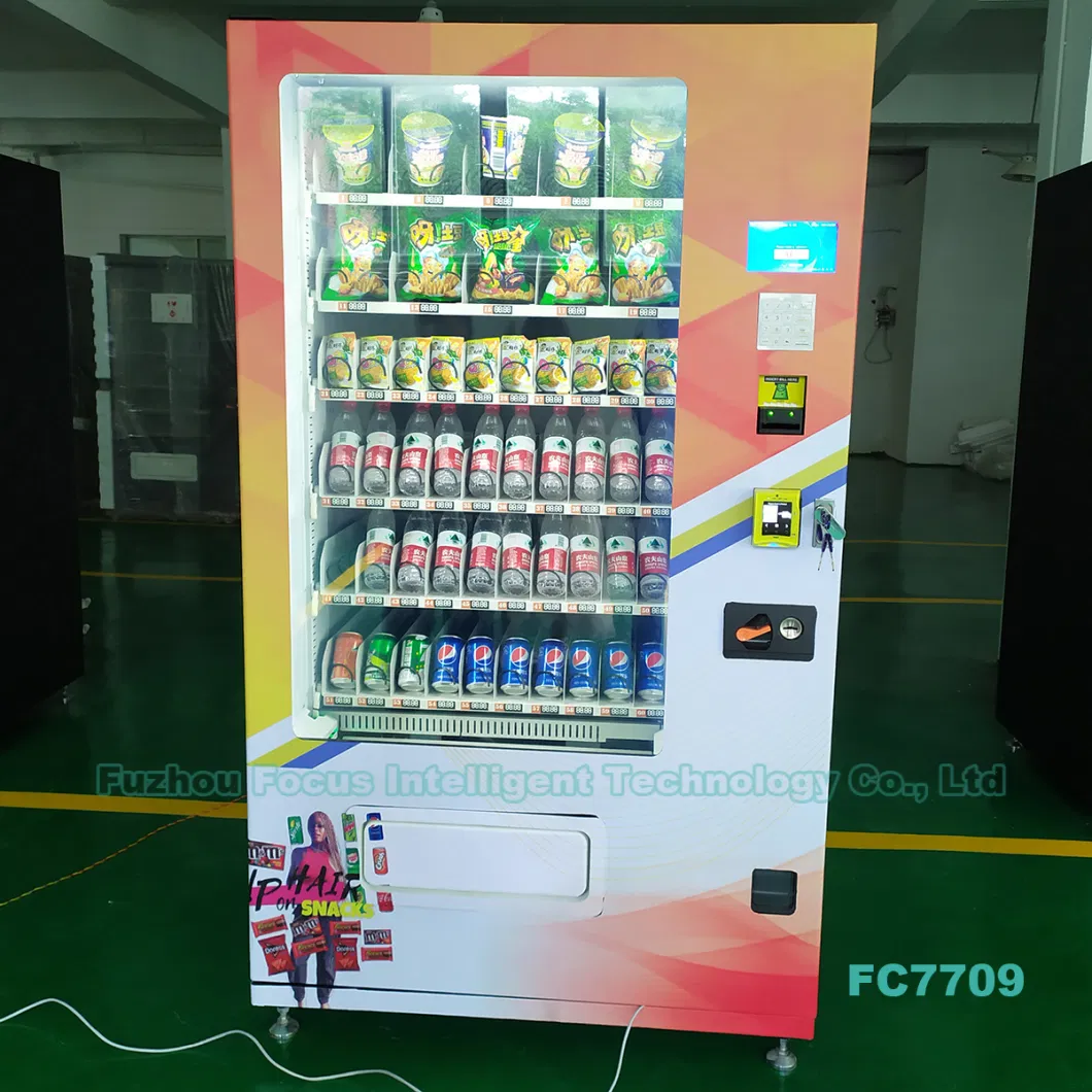 Focusvend Top Seller FC7709 with Pringles Design Vending Machine