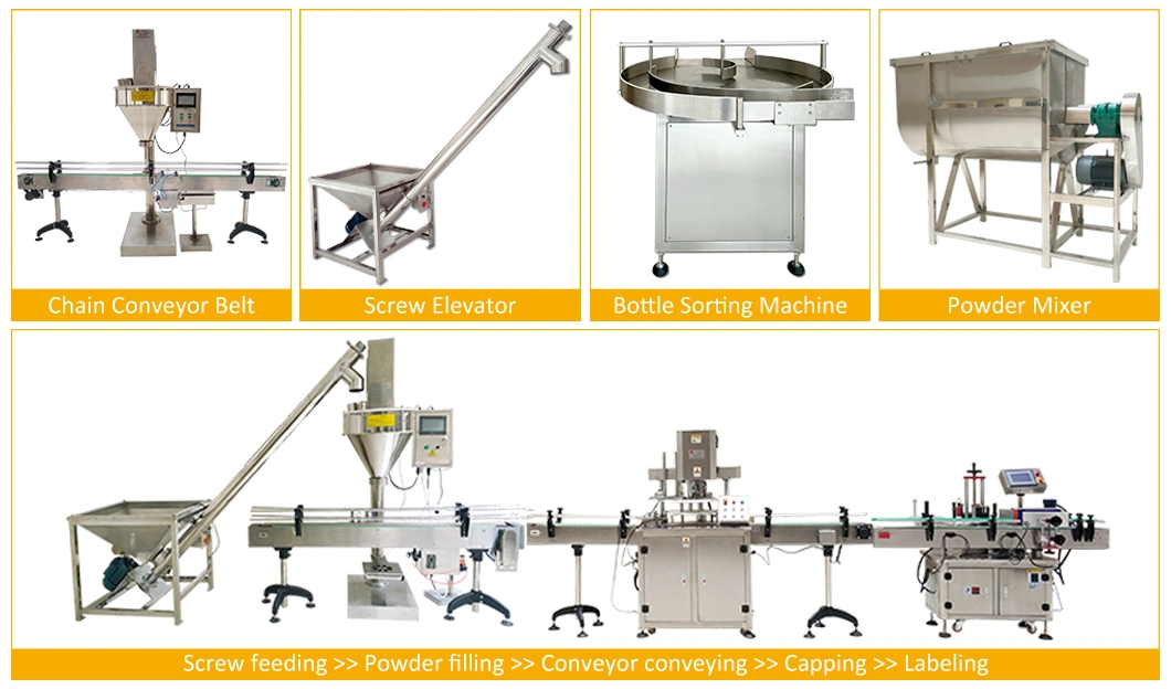 500g 1000g Auger Filler Cinnamon Ginger Powder Powder Filling Packing Machine