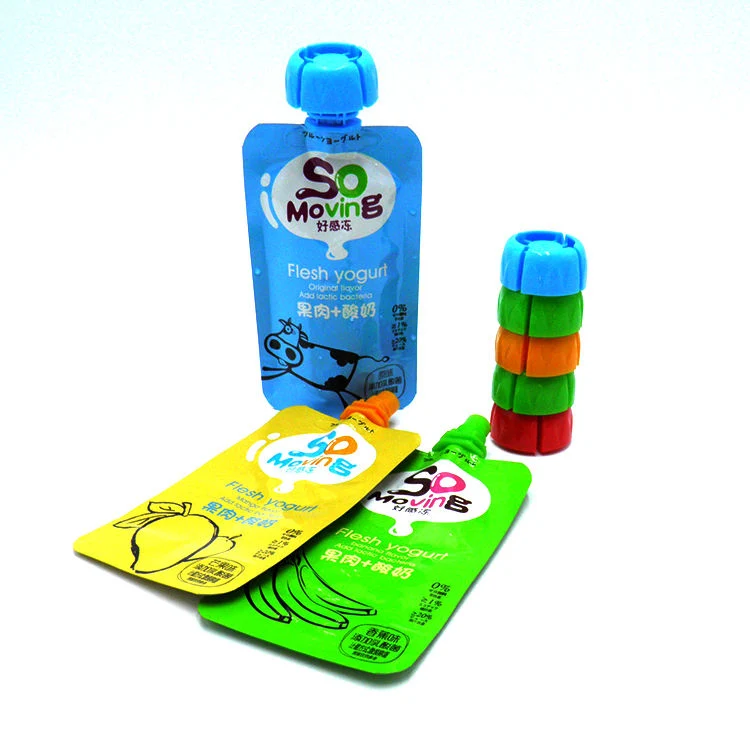 85ml Aluminum Children Yogurt Bags Mouth Pouch Can Package Sauce Juice