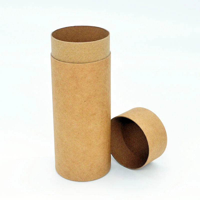 Biodegradable Food Grade Cardboard Cylinder Box Tea Paper Tube Packaging