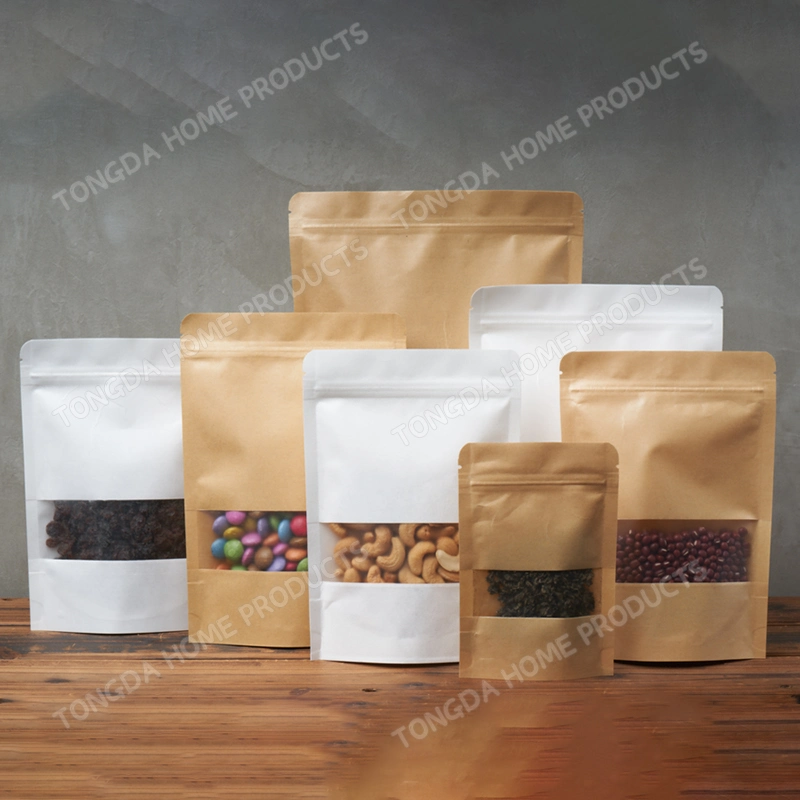 Aluminum Foil Stand up Food Cereals Nuts Plastic Packaging Bag Sealed Moisture-Proof Bag Lamination Food Packaging Mylar Ziplock Bag