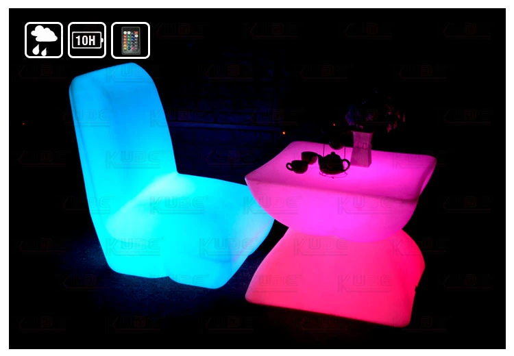 Bedroom Furniture Illuminated LED Backrest Sofa