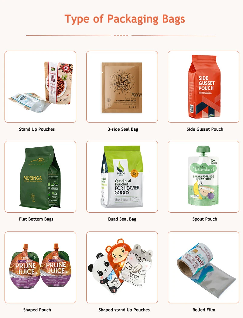 Wholesale Custom Creative Stand up Pouches Green Tea Packaging