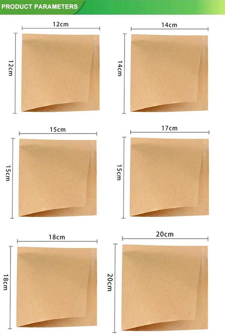 Wax Lined Papers Customizable Bread Paper Kraft Aluminium Bag