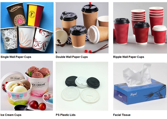 7ozdouble Sided Custom Printed Paper Cup with Handle Afternoon Tea Cup