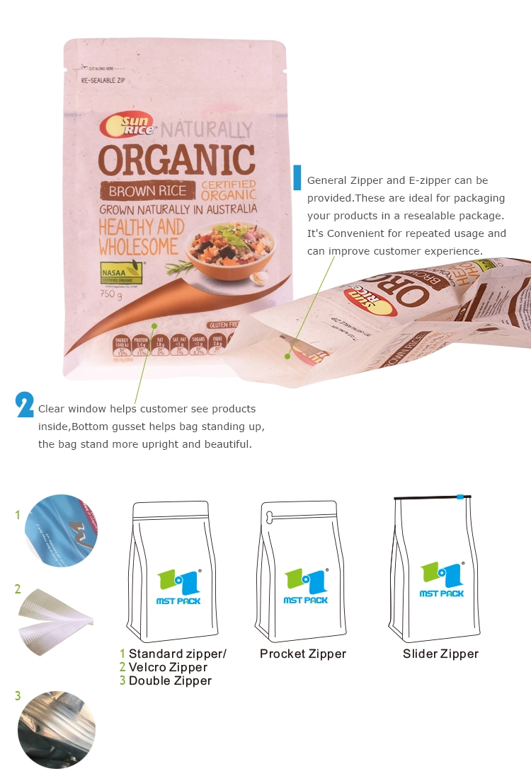 Custom Digital Print Pplastic Food Package Stand up Pouch Bags