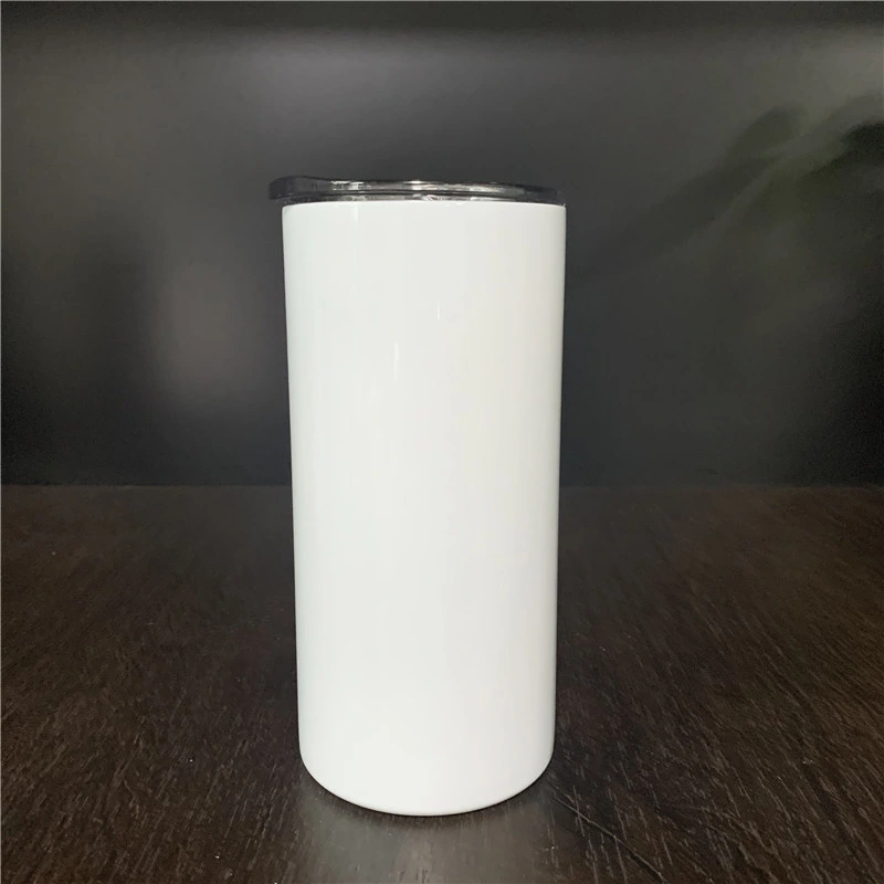 15oz 20oz 30oz Blank Sublimation White Blank DIY Total Straight Non Tapered All Straight Stainless Steel Vacuum Insulated with Metal Straws Lids Shrink Wrap