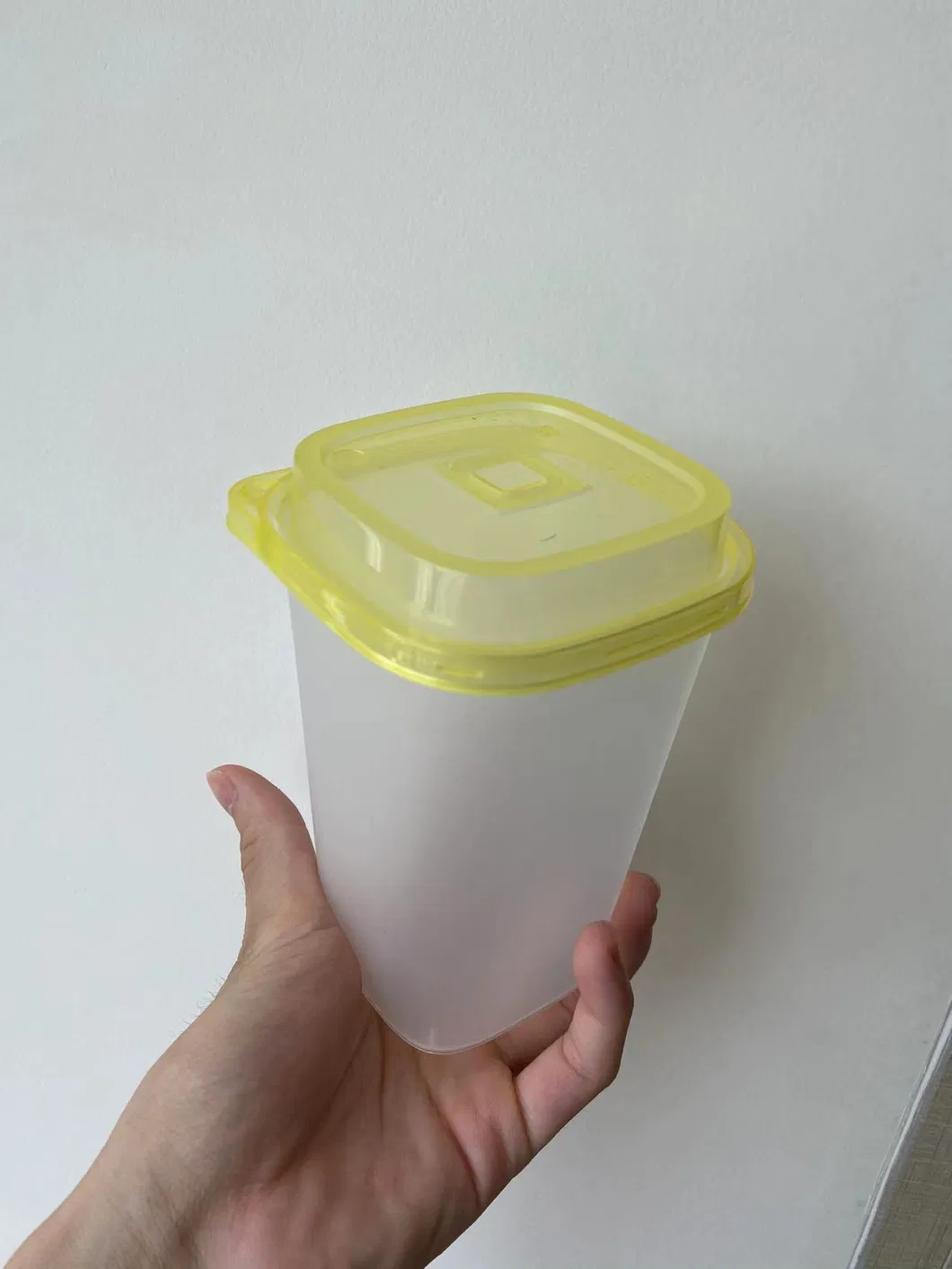 Food Grade Plastic 15oz 16oz PP Disposable Bubble Tea Cup with Lids for Cold Drinks Like Iced Coffee, Soda and Juice