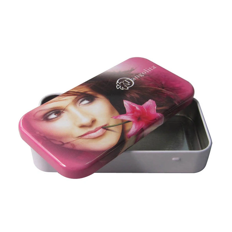 Wholesale Empty Custom Rectangular Mobile Phone Case Packaging Tin Case Tin Box