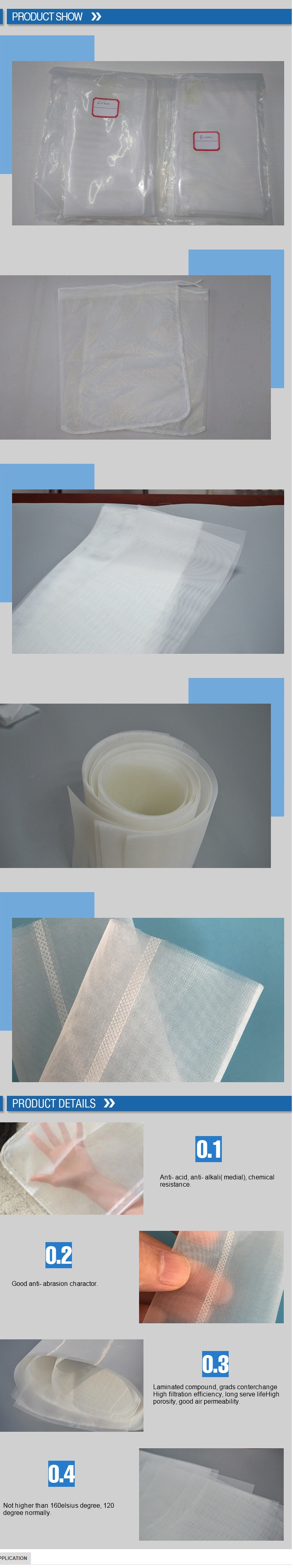 High Quality Monofilament Nylon Mesh Rosin Heat Press Filter Bag