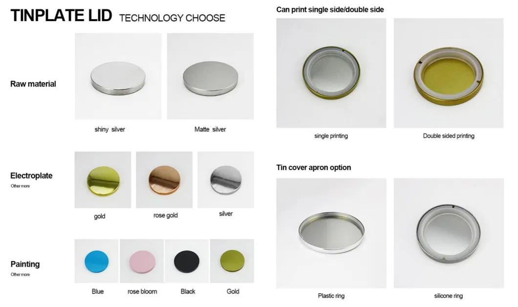 High Quality Electroplating Color 80mm Plastic Candle Lids for Glass Jar