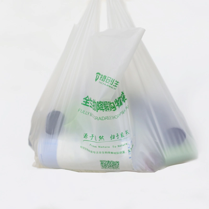 Fashion Boutique Portable Folding 100% Biodegradable Material Plastic Shopping Bags