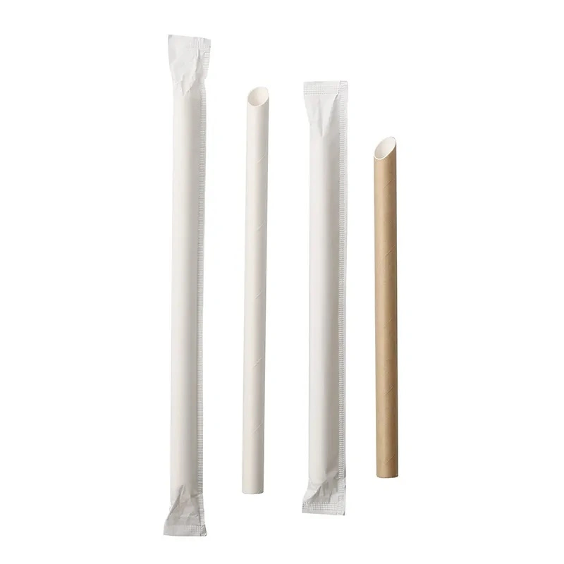 Individually Packaged Boba Tea Coffee Paper Straw Packing Machine