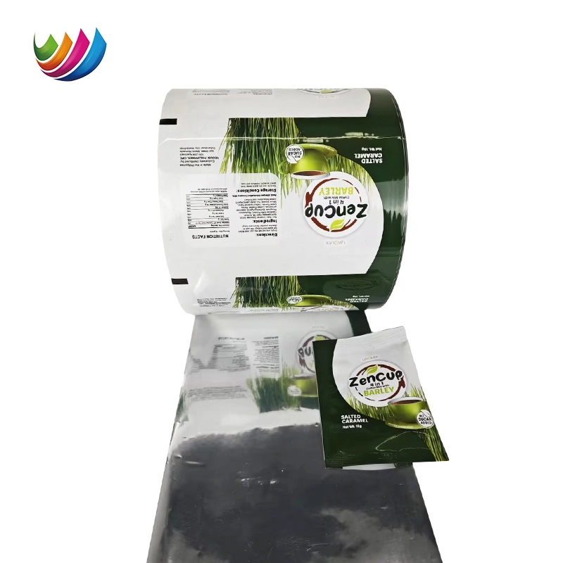 OEM Customized Printing Aluminum Foil Coffee Power Roll Film Food Bag