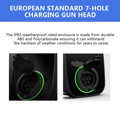 Waterproof IP54 Electric Car Charging Wallbox 1-Phase 3-Phase EV Charger Station CE Certified APP Smart EV Charger Type 2 Smart Wallbox