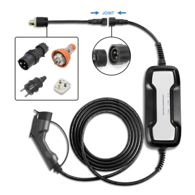EV Charger Portable Charging Box 10A with Type 1 Plug NEMA6-20 Outlet Standard
