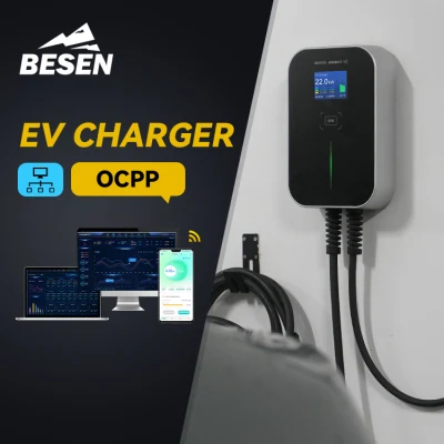 Besen Ocpp 1.6j Wallbox 22kw EV Wall Charger Electric Car Charging Station