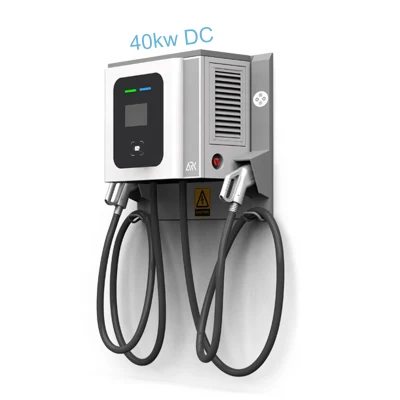 Rapid DC Fast 40kw Enclosure RFID 3 Phase Chademo CCS Ocpp Wall Mount Bus EV Charging Station EV Charger with CE Credit Card Basic Customization