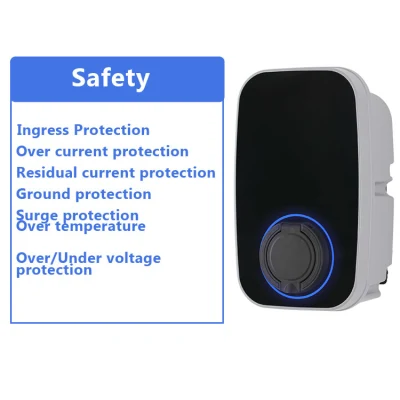 Supplier Cheaper Electric Vehicle Charging Station Type2 Smart Wallbox 7kw 32A EV Charger Wallbox for Home Use with CE Support APP WiFi