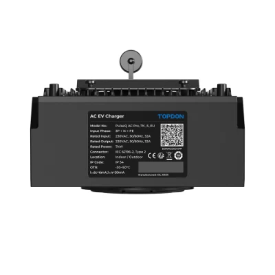 Topdon Manufacturer Pulseq AC PRO Ocpp 22kw 11kw 7kw Single 3phase High Quality Wall Mounted WiFi RFID APP Smart Type 2 Electric Car Charging Station EV Charger