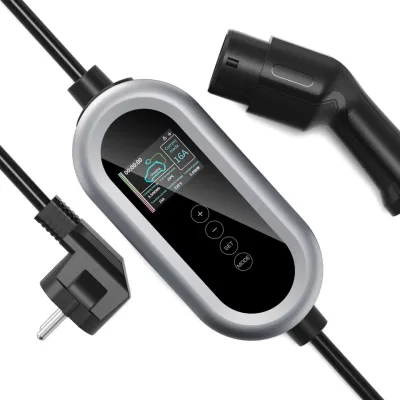 Professional Manufacturer - EV Charger 7.4m Cable Type 1 EV Charging Station 1 Phase 3.5kw 8A 16A Fast Electric Vehicle Charger with LCD Screen