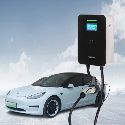 WiFi APP 32A Control EV Charging Station Portable Electric Vehicle Car Charger Evse Wallbox Wallmount 7kw Type2 Cable