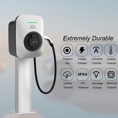 Type 2 7kw Electric Charging Station Electric Car Wall Box with 5m Cable